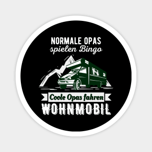 Wohnmobil Opa Camping Rentner Camper Fun Magnet
